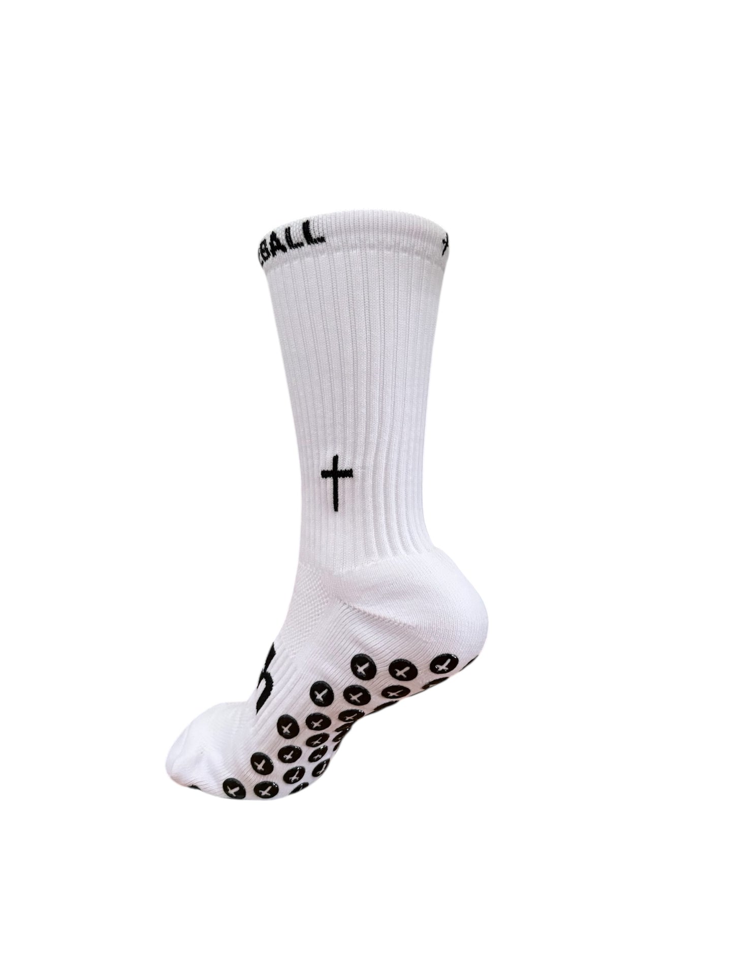 BLESSED2BALL PERFORMANCE GRIP SOCKS WHITE
