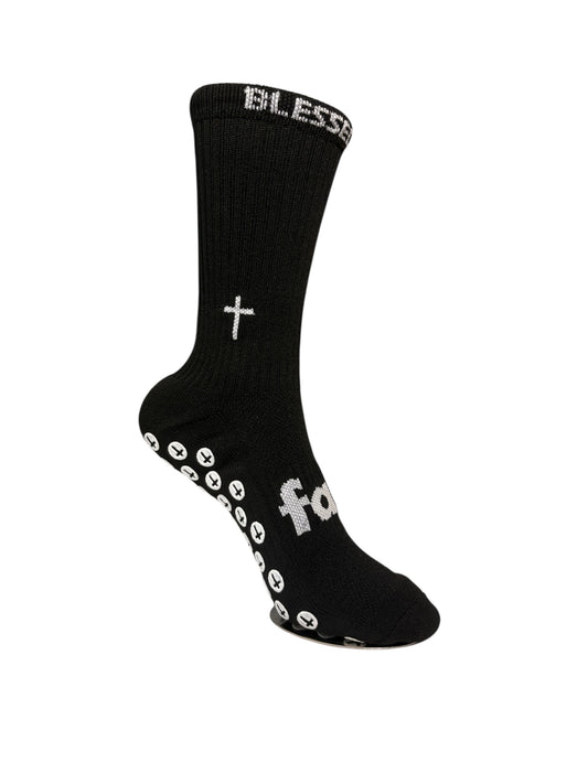 BLESSED2BALL PERFORMANCE GRIP SOCKS BLACK
