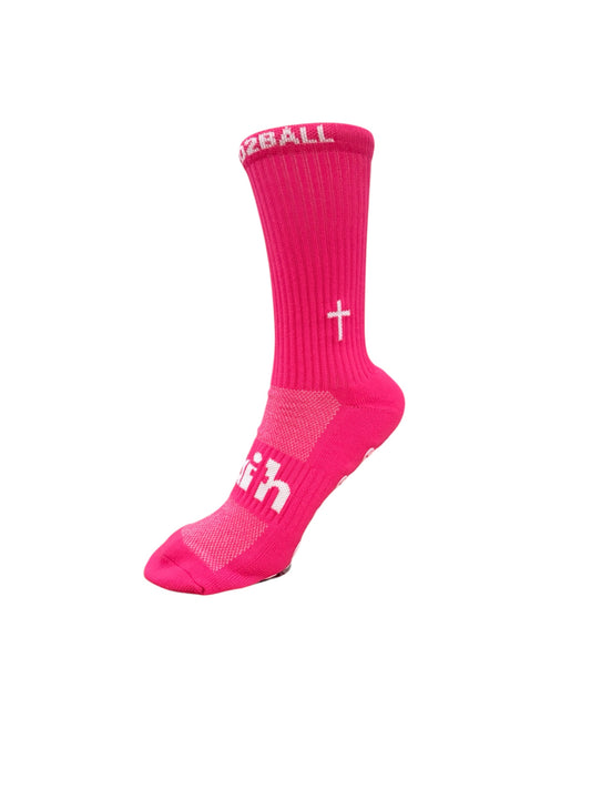 BLESSED2BALL PERFORMANCE GRIP SOCKS PINK